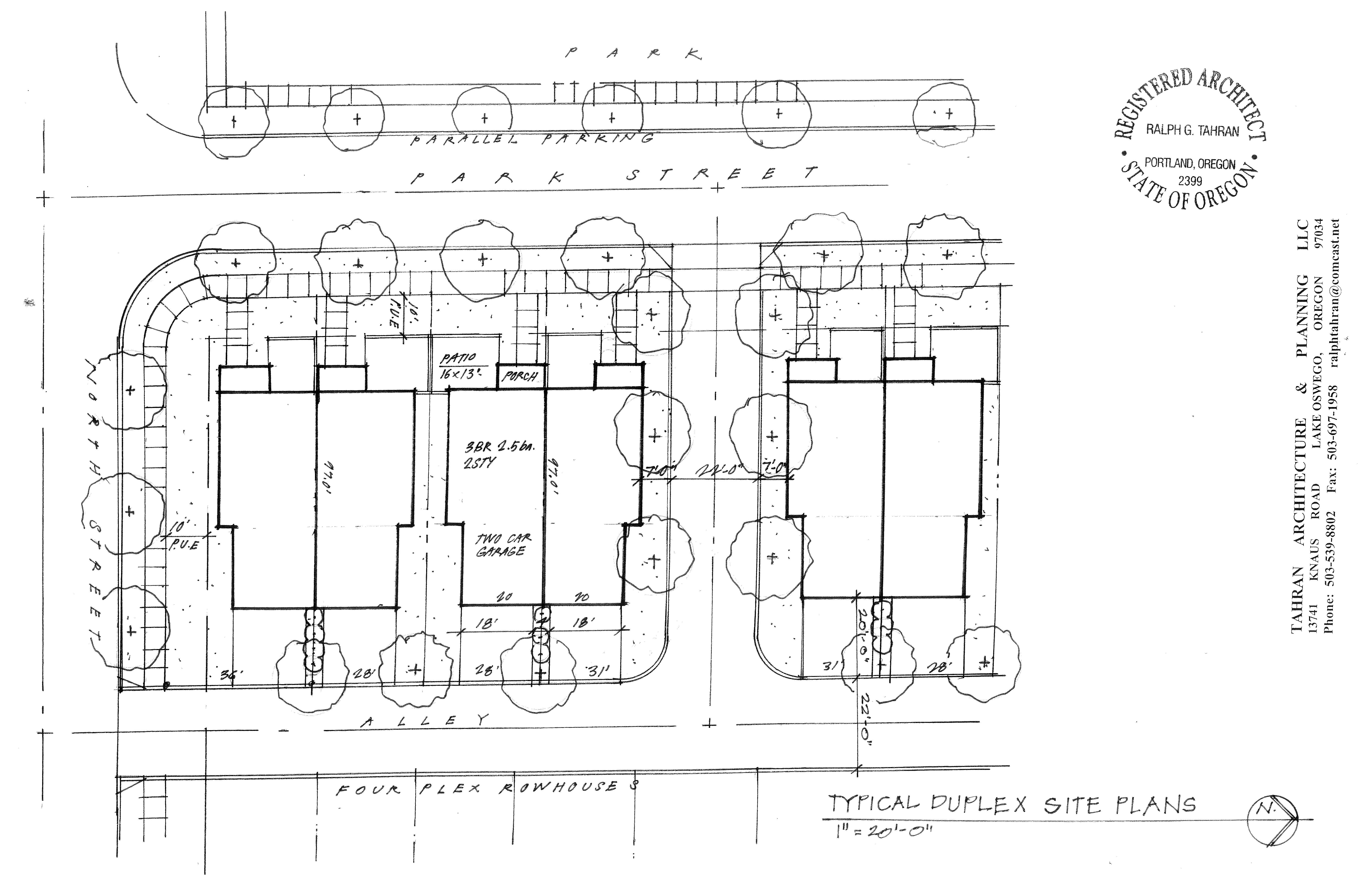 Typical Duplex Site Plan