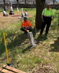 Cemetery Headstone Repair Workshop